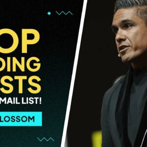 Stop sending blasts to your email list! ✋