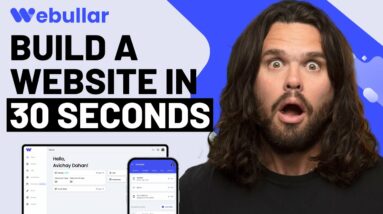 Can This AI Tool Build Your Website in 30 Seconds?? | Webullar