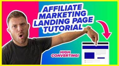 How to Make a Landing Page for Affiliate Marketing | ClickBank Landing Page Tutorial 2023