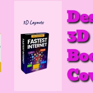 Design 3D book cover images
