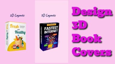 Design 3D book cover images