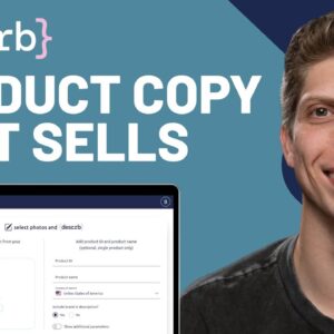 Generate Product Copy That Actually Sells with {descrb}’s AI