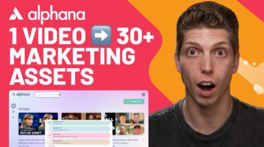 Turn Videos into Lead Magnets, Newsletters, Clips, and More | Alphana