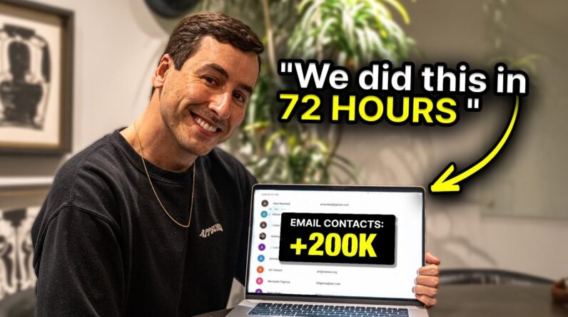 Get 200K Emails In 72 Hours (the exact playbook)